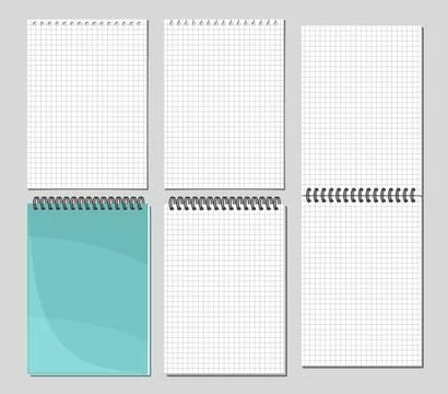 Vector Notepad Set Illustrazione stock