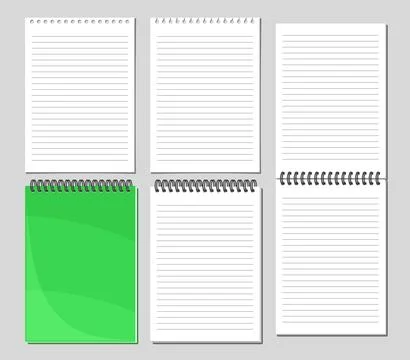 Vector Notepad Set Stock Illustration