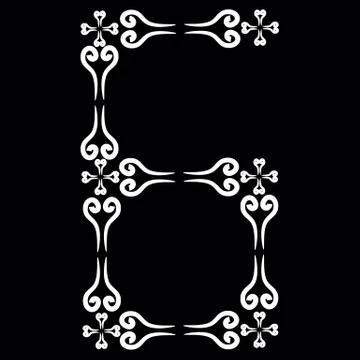 Vector number set Illustrazione stock