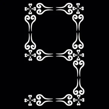 Vector number set Stock Illustration