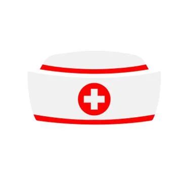 Vector Nurse hat icon Stock Illustration