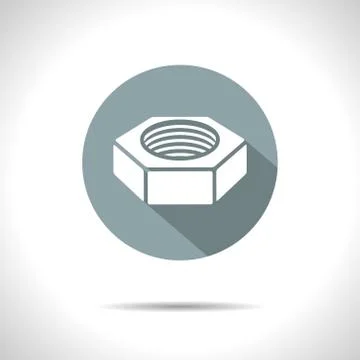 Vector nut icon. Eps10 Stock Illustration