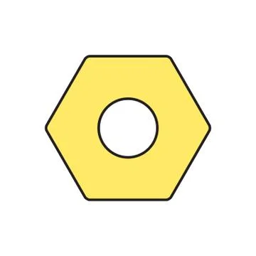 Vector nut icon. Eps10 Stock Illustration