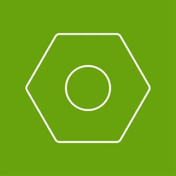 Vector nut icon. Eps10 Stock Illustration