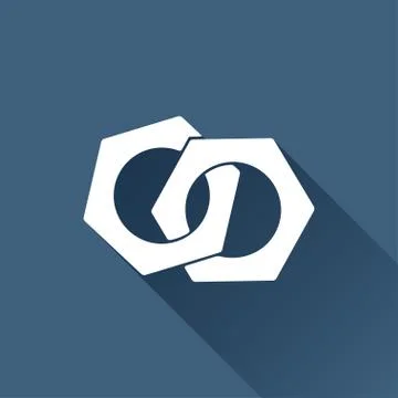 Vector nut icon Stock Illustration