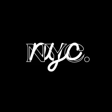 Vector nyc typography graphic design, for t-shirt prints, vector illustration Stock Illustration