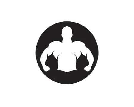 Vector object and Icons for Sport Label, Gym Badge, Fitness Logo Design Stock Illustration