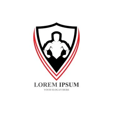 Vector object and Icons for Sport Label  Gym Badge  Fitness Logo Stock Illustration