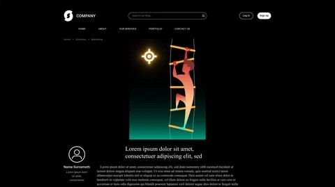 Vector objective in gradient style . Editable illustration Stock Illustration