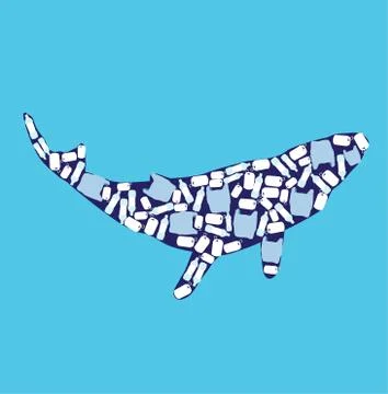 Vector ocean pollution イラスト素材