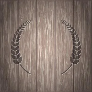 Vector Octoberfest background for beer table menu or flyer. Vintage rustic Stock Illustration