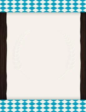 Vector Octoberfest background for beer table menu or flyer. Vintage rustic Stock Illustration