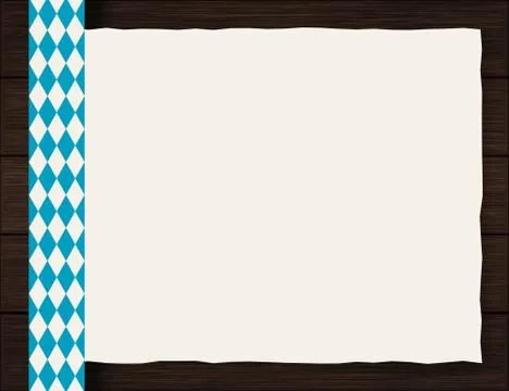 Vector Octoberfest background for beer table menu or flyer. Vintage rustic Stock Illustration