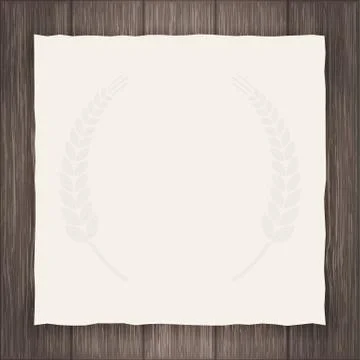 Vector Octoberfest background for beer table menu or flyer. Vintage rustic Stock Illustration