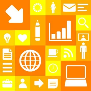 Vector Office Business Icon Illustration