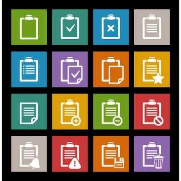 Vector office document icon Stock Illustration