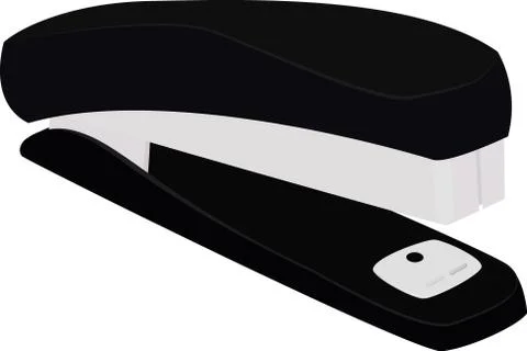 Vector office stapler, isolated on white Stock Illustration