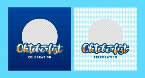Vector oktoberfest banner template set. Stock Illustration