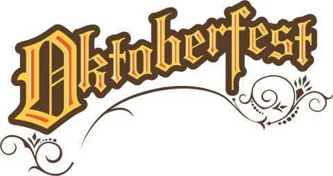 Vector Oktoberfest typography Stock Illustration