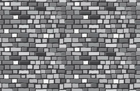 Vector old brick wall background. Seamless pattern Illustrazione stock