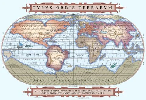 Vector of old globe Stock Illustration