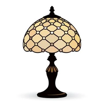 Vector old lamp Stock Illustration