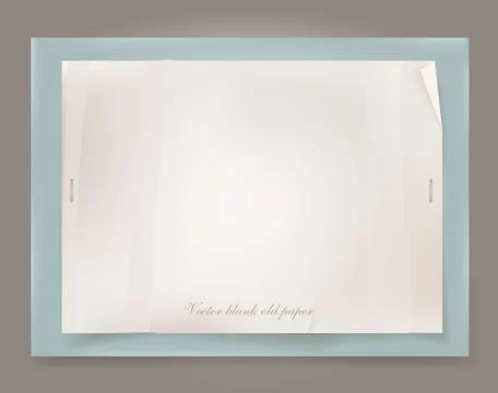 Vector old paper template. - Illustration Stock Illustration