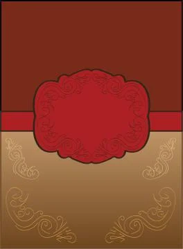 Vector old postcard Stock Illustration