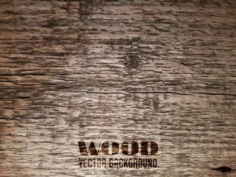 Vector Old Wood Texture Stock Illustration