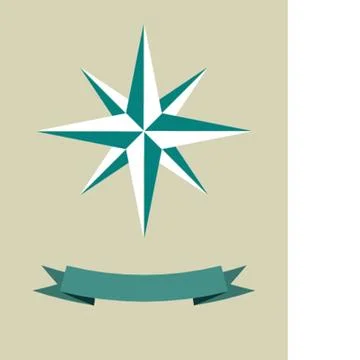 Vector oldstyle wind rose compass Stock-Illustration