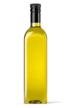 Vector olive oil bottle on white background Stock Illustration