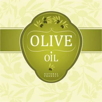 Vector olive oil. Decorative olive branch.Olive pattern. Stock Illustration