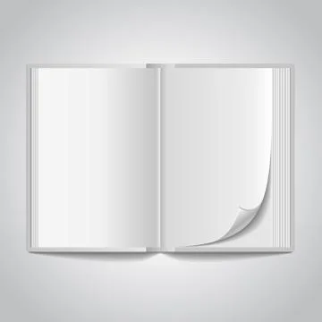 Vector open blank book Stock Illustration