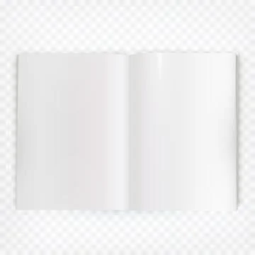Vector open blank magazine spread Stock Illustration