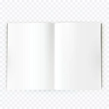 Vector open blank magazine spread Stock Illustration