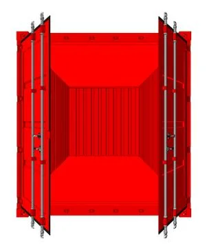 Vector of open cargo container Stock Illustration