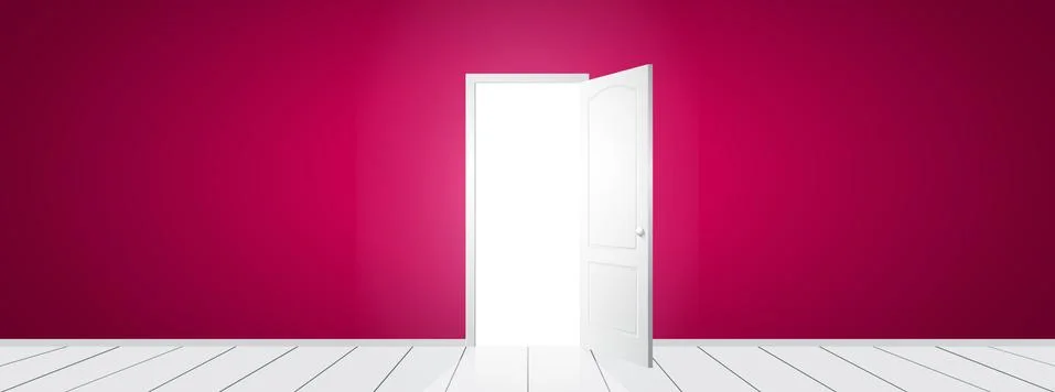 Vector Open Door Stock Illustration