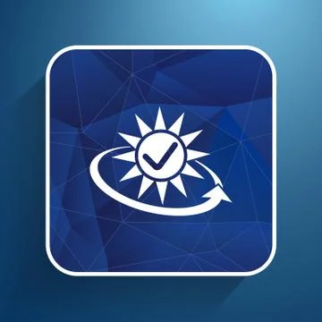 Vector open icon clock time delivery timetable day arrow sign Stock Illustration