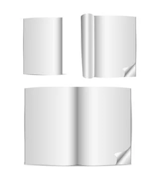 Vector open organizer with pen Stock Illustration