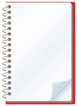 Vector opened notepad Stock Illustration