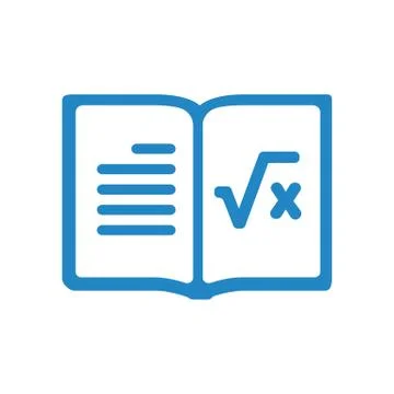 Vector opened realistic elementary school math copybook with margins, lying d Stockillustratie