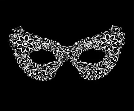 Vector  openwork masquerade mask Stock Illustration