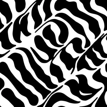 Vector Optical Illusion Black and White Seamless Pattern Illustrazione stock