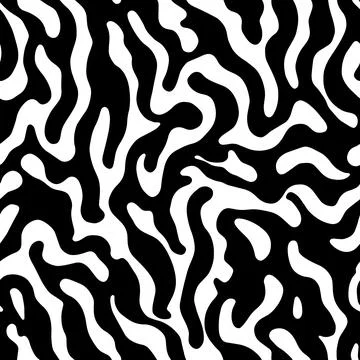 Vector Optical Illusion Black and White Seamless Pattern 스톡 일러스트