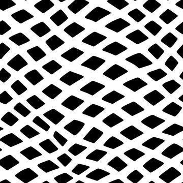 Vector Optical Illusion Black and White Seamless Pattern Stock Illustration