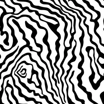 Vector Optical Illusion Black and White Seamless Pattern 스톡 일러스트