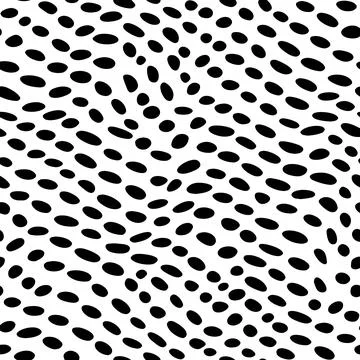 Vector Optical Illusion Black and White Seamless Pattern Stock Illustration