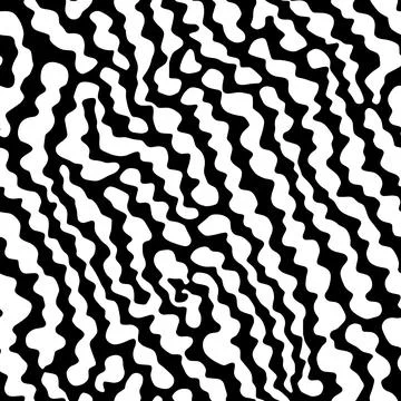 Vector Optical Illusion Black and White Seamless Pattern Illustrazione stock