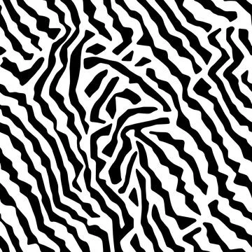 Vector Optical Illusion Black and White Seamless Pattern Stock Illustration