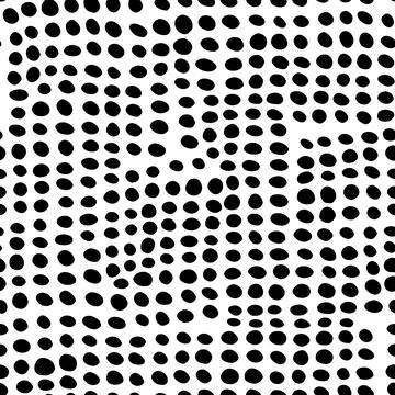 Vector Optical Illusion Black and White Seamless Pattern Stock Illustration